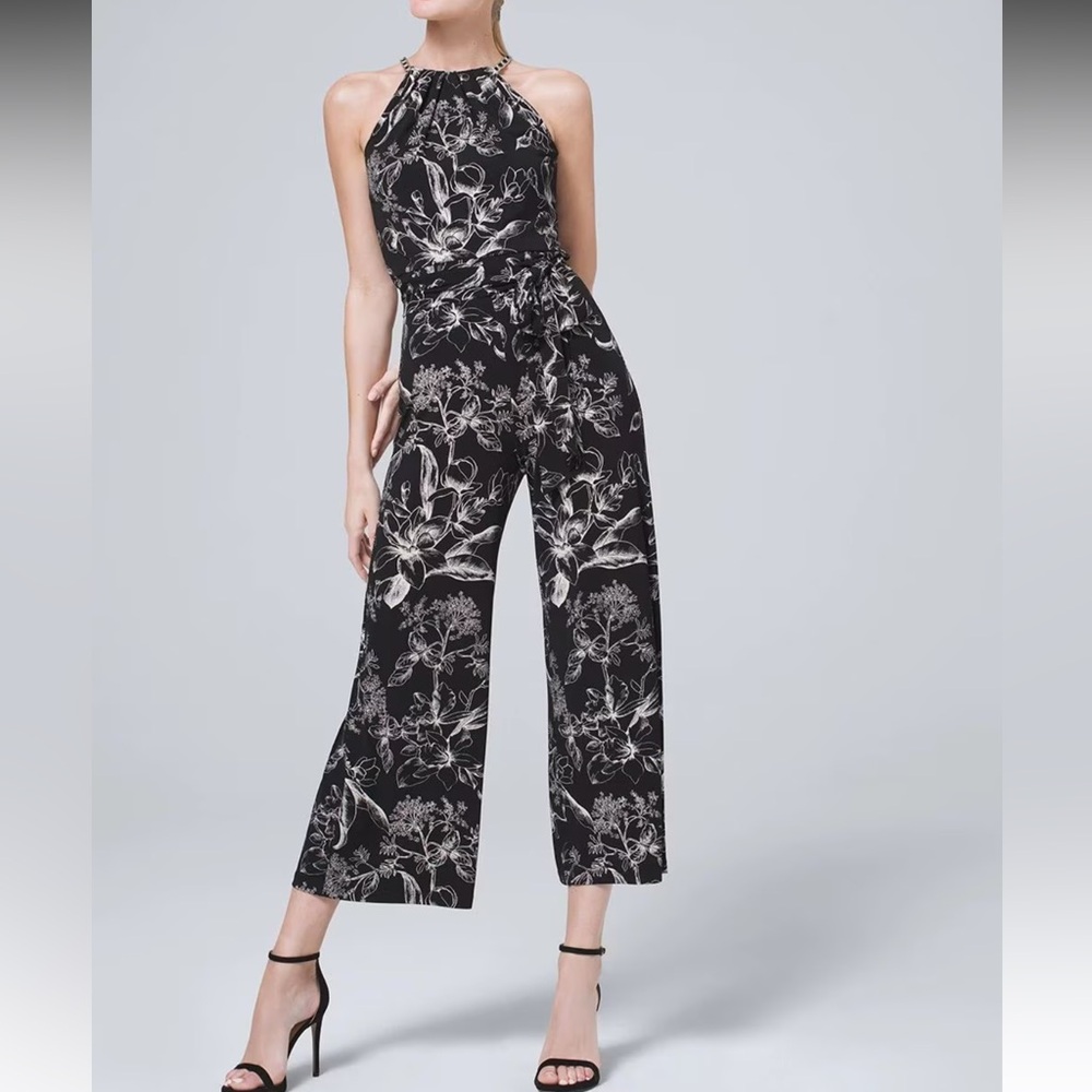 WHBM Cropped Jumpsuit